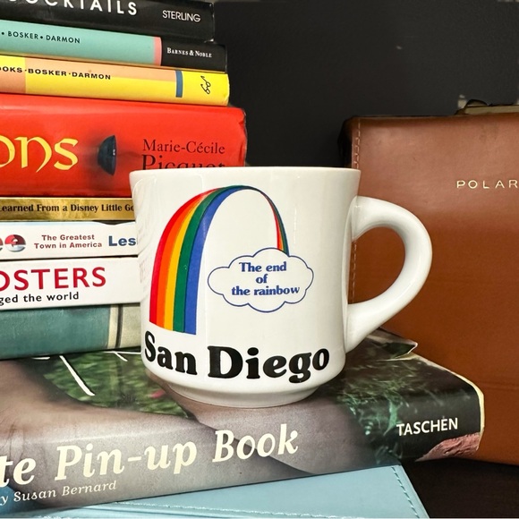 Vintage Other - Vintage San Diego Ceramic Mug The End of The Rainbow Retro Tourist Coffee Cup